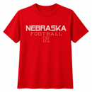 Nebraska Football Unisex T-Shirt | Red | Multiple Sizes | Lou's Sporting Goods | 25N23DT104