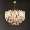 Nehora Round Crystal Chandelier