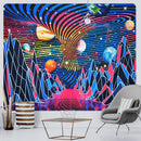 Neon psychedelic bohemian tapestry bedroom wall art decor