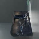 Nero Marquina Marble Wall-mount Bathroom Vanity Sink Fluted Front (W)20" (L)48" (H)5" bathroom view