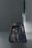 Nero Marquina Marble Wall-mount Bathroom Vanity Sink Fluted Front (W)20" (L)48" (H)5" bathroom view 