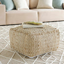 Netcong Tan Jute Pouf - Clearance