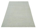 Neutral Contemporary 8x10 Medallion Beige 8x10 Hand knotted wool area rug