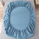 Neutral microfiber double bed elastic fitted sheet bedroom cover