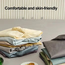 Neutral microfiber double bed elastic fitted sheet bedroom cover