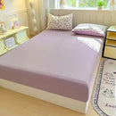Neutral microfiber double bed elastic fitted sheet bedroom cover