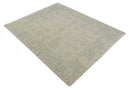 Neutral Tone Traditional Camel and Silver Antique Style Hand knotted Wool Area Rug