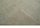 Neutral Tone Traditional Camel and Silver Antique Style Hand knotted Wool Area Rug
