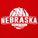Youth Nebraska Volleyball T-Shirt | Red | Multiple Sizes | Lou's Sporting Goods | 25N7YBT