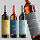 New Home Funny Wine Label Set