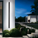 LED Wall Lights Outdoor Waterproof | Black Aluminum Strip