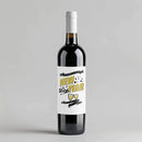 New Year White Gold No Name Wine Label
