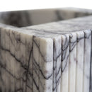 New York Marble Fluted Rectangular Wall Mount Sink - 12"x20"x5" - Honed