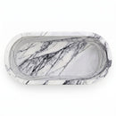 New York Marble Rectangular Bathtub - 32"x73"x24" - Honed