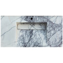 New York Marble Wall-mount Bathroom Sink with Drain Cap (W)20" (W)40" (H)8" top view product shot