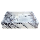 New York Marble Wall-mount Bathroom Sink Polished (W)16" (L)24" (H)5" front view