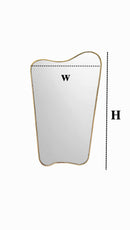 Freeform Brass Mirror - Butterfly Wall Mirror