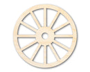 Unfinished Wood Wagon Wheel Shape | Rustic Farmhouse | DIY Craft Cutout | Up to 24"