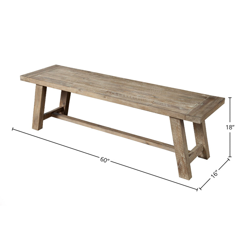 Newberry Bench, Weathered Natural