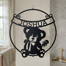 Custom Metal Wall Art - Personalized Newborn Sign