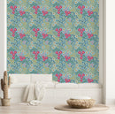 Voguish Blue Floral Wallpaper Vogue