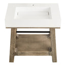 James Martin Auburn 31.5" Console Base, Weathered Timber