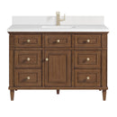 James Martin Lorelai 48" Single Bathroom Vanity, Mid-Century Walnut