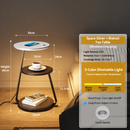 Smart Nightstand With Wireless Charger & Night Light