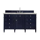 James Martin Brittany 60" Single Bathroom Vanity, Victory Blue
