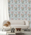 Contemporary Hand Drawn Wildflowers Wallpaper Tasteful
