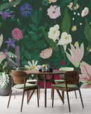 Green Floral Wallpaper