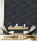 Leaves Contours Wallpaper