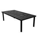 Traditional Outdoor Aluminum 95-in Rectangle Large Patio Dining Table
