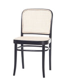 No. 811 Bentwood Chair by Ton-Black Stained Beech-Cane Seat/Cane Back