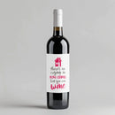 No Crying Realtor Wine Label