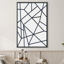 Noir Abstract Lines Canvas