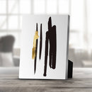 Noir Brushwork C Desktop Canvas
