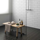 Noir Matte Herringbone Ceramic Mosaics 10x13