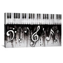 Noir Piano Canvas
