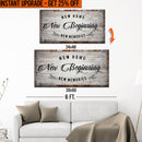 Upgrade Your 48x24 Inches 'New Home New Beginning' (Style 1) Canvas To 60x30 Inches