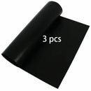Non-stick black bbq grill mat kitchen and outdoor cooking accessory