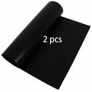 Non-stick black bbq grill mat kitchen and outdoor cooking accessory