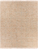 Rice Dusty Sage Fringed Jute Carpet