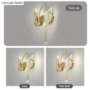 DecorBites™ Nordic Art Deco LED Swan Wall Lamp  for Bedroom Bedside wall Living Room Hallway Indoor Lighting