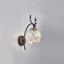 DecorBites™ Nordic Ball Wall Mount LED Glass Stairs Sconce Light with Antler Decor - Starry Illumination