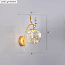 DecorBites™ Nordic Ball Wall Mount LED Glass Stairs Sconce Light with Antler Decor - Starry Illumination