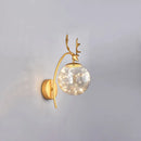 DecorBites™ Nordic Ball Wall Mount LED Glass Stairs Sconce Light with Antler Decor - Starry Illumination