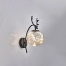 DecorBites™ Nordic Ball Wall Mount LED Glass Stairs Sconce Light with Antler Decor - Starry Illumination