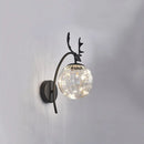 DecorBites™ Nordic Ball Wall Mount LED Glass Stairs Sconce Light with Antler Decor - Starry Illumination
