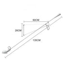 Nordic black adjustable long arm wall lamp bedroom light